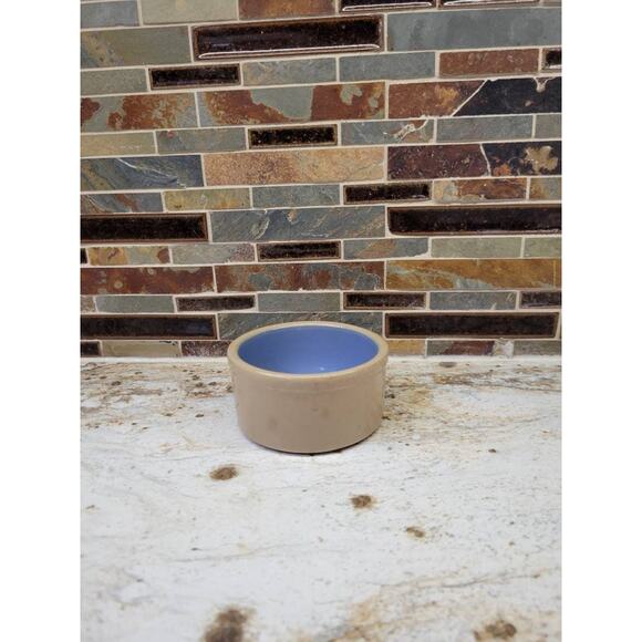 Vintage Small Crock Bowl Pet Dish, Dog/Cat, Succulent Planter, Farmhouse Decor - Picture 1 of 4